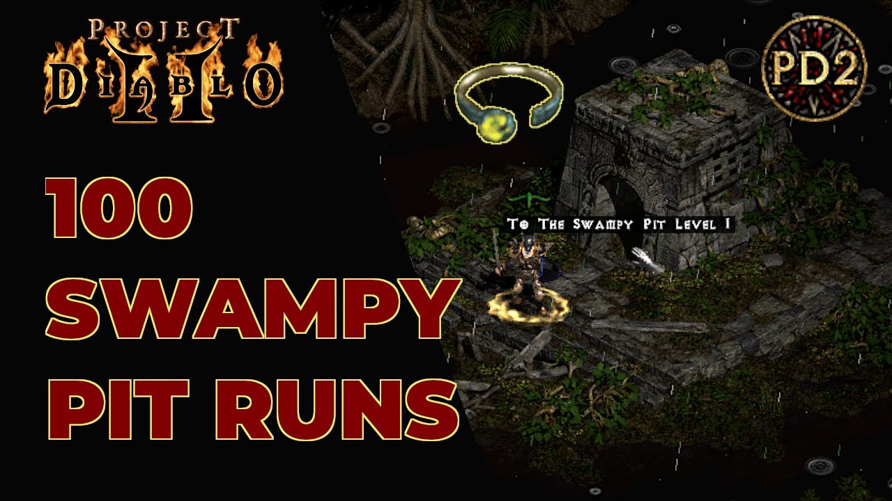 Project Diablo 2 - 100 Swampy Pit runs with GG finds - Singer Barb edition