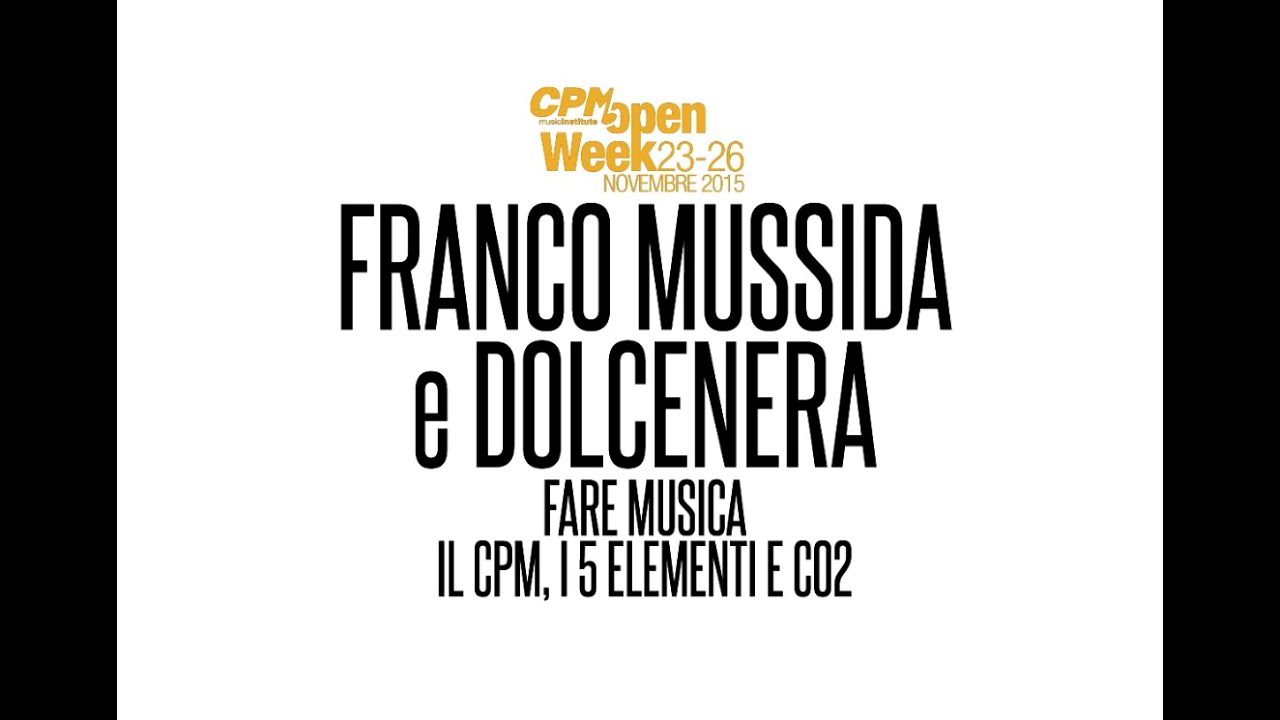 Dolcenera e Franco Mussida @ CPM Music Institute
