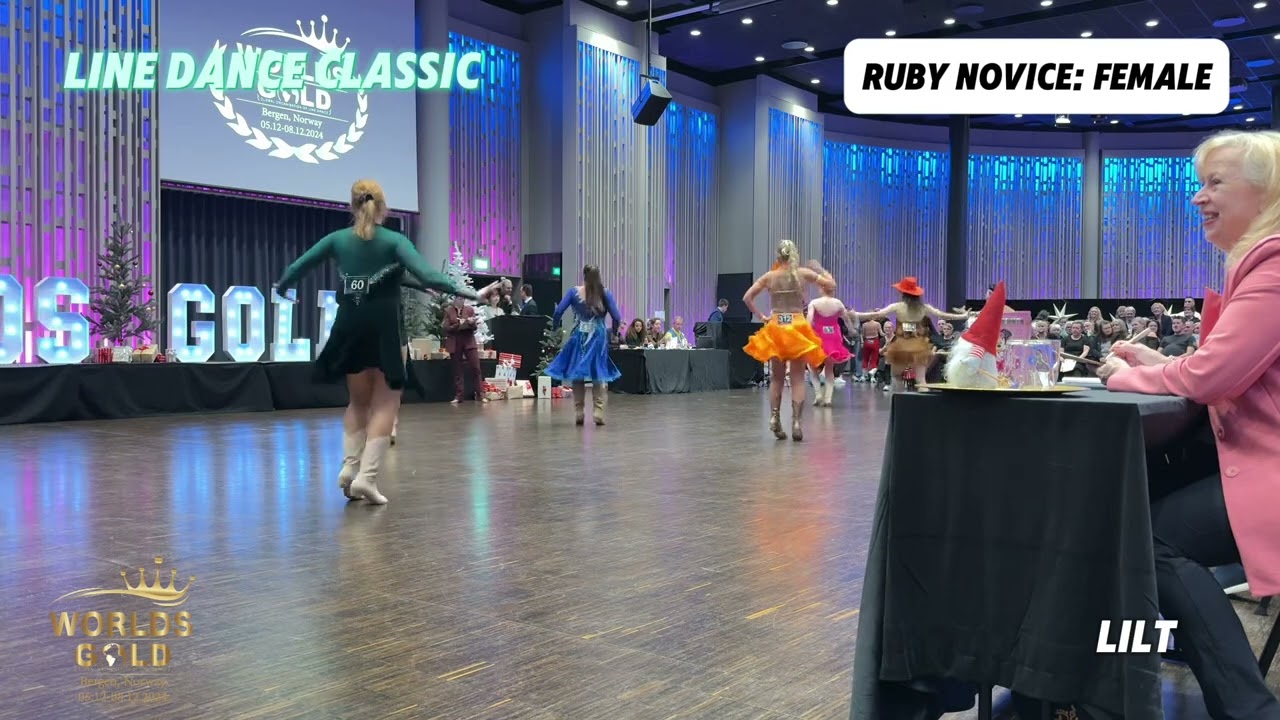 WORLDS GOLD 2024 | Line Dance Classic | Ruby Novice: Female | Lilt #윤정혜 #gold_linedance #김진원 @bergen