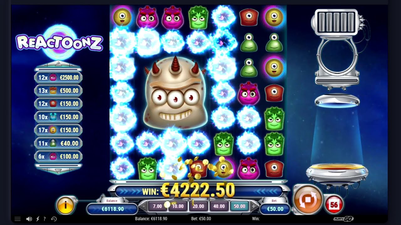 Huge reactoonz super big win
