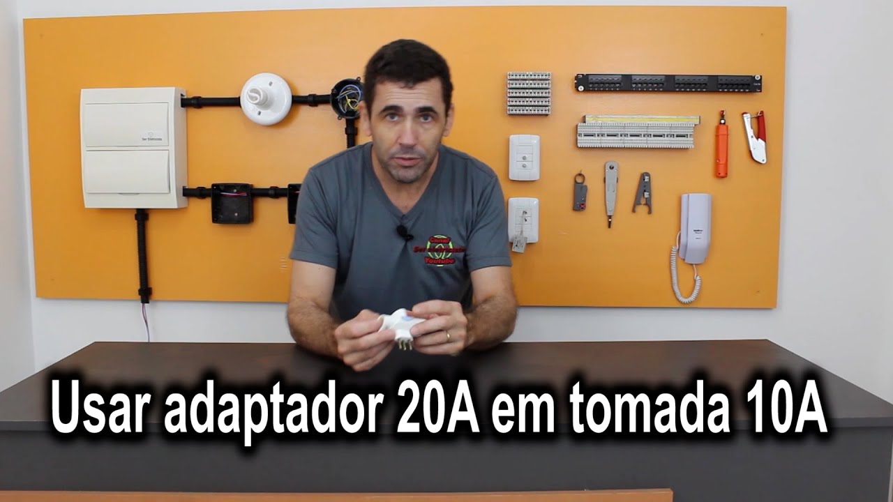 Usar adaptador 20 em tomada 10