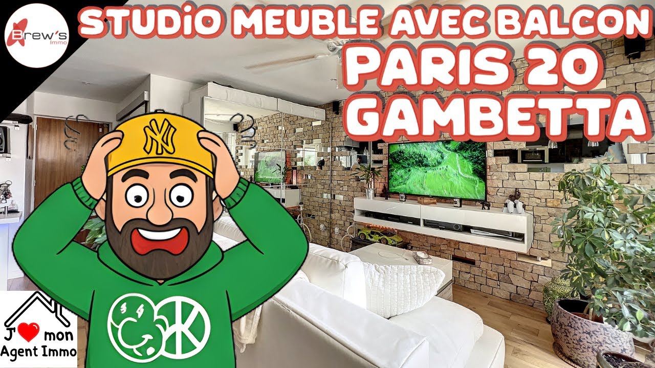 Studio lumineux avec balcon &agrave; Gambetta &ndash; Chauffage collectif inclus
