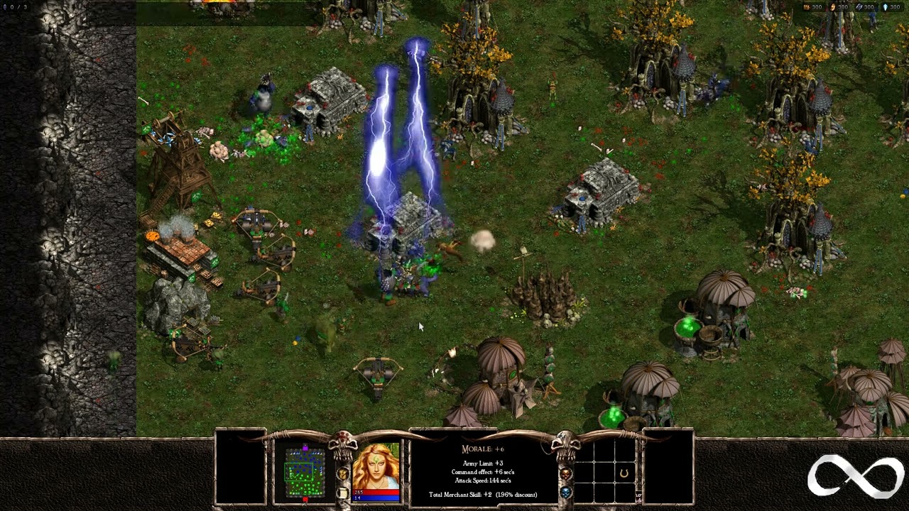 Warlords Battlecry III, AI Battle, Dark Elf vs Orc