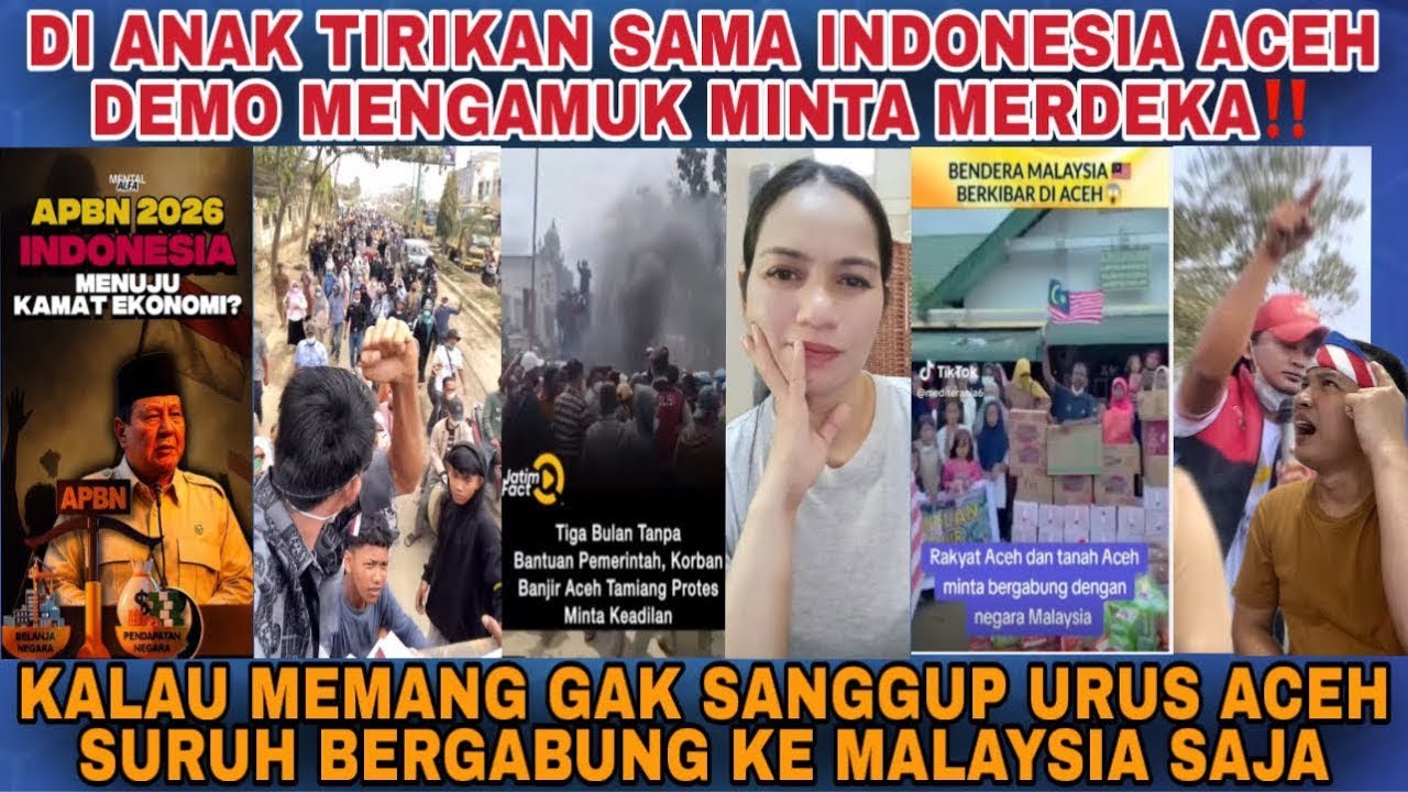 TAK BECUS URUS BANJIR DI ACEH‼️WARGA MENGAMUK TURUN BERDEMA MINTA MERDEKA‼️