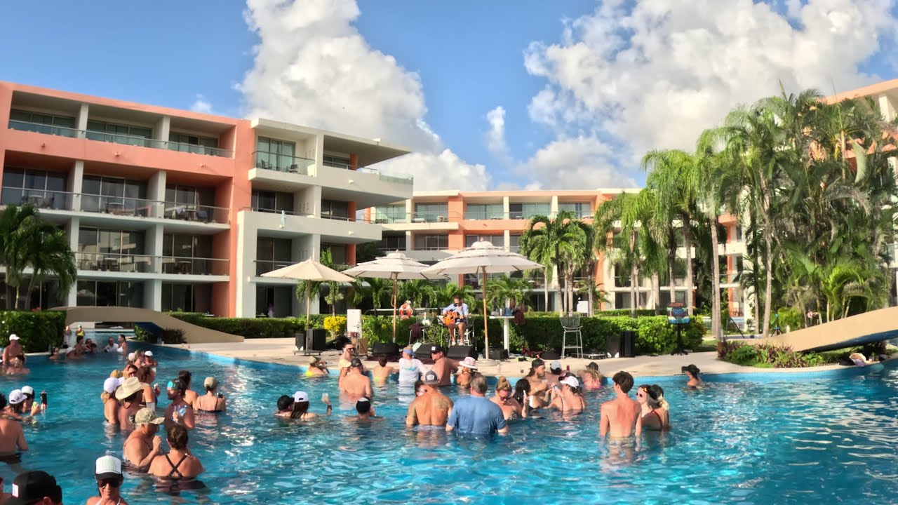 Poolside at Secrets of Cozumel