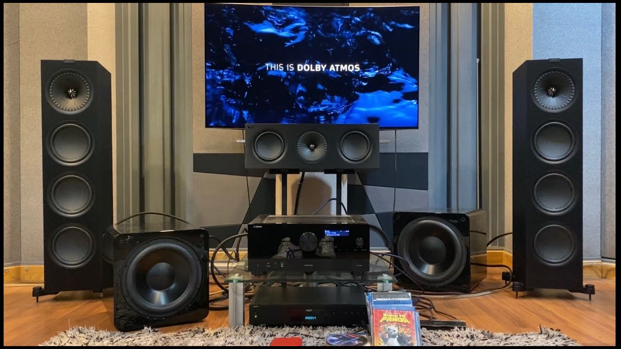 KEF Q-series + Yamaha RX-A6A + SVS  / Dolby Atmos Demo Sound Test