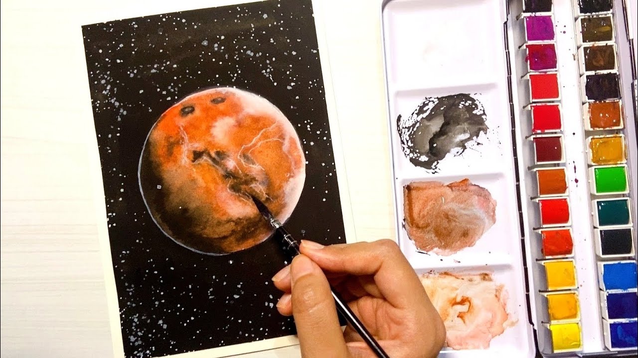 Mars in Watercolor