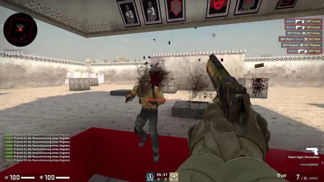 CSGO fast aim reflex workshop map