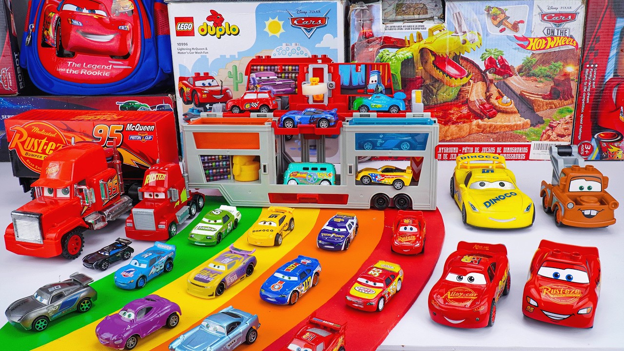 Disney Pixar Cars Unboxing Review | Disney and Pixar Cars Color Changers Race Ready Car Wash
