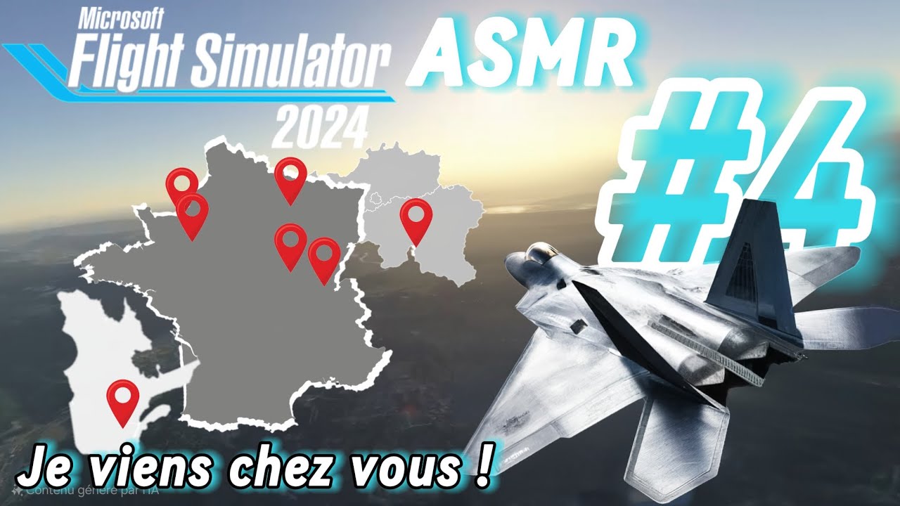 ASMR |FR| Flight Simulator, je visite vos ville #4 ✈️ chuchotement 😴