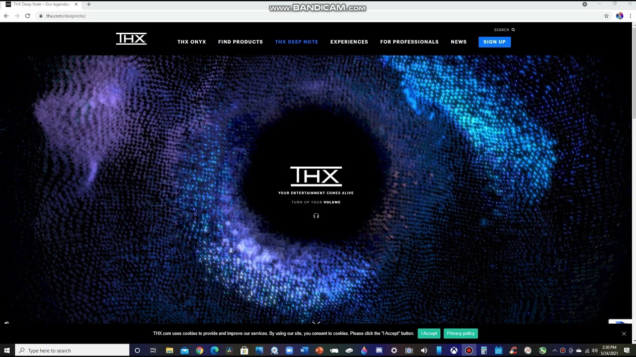 I click and hold to hear the THX Deep Note (All pitches)