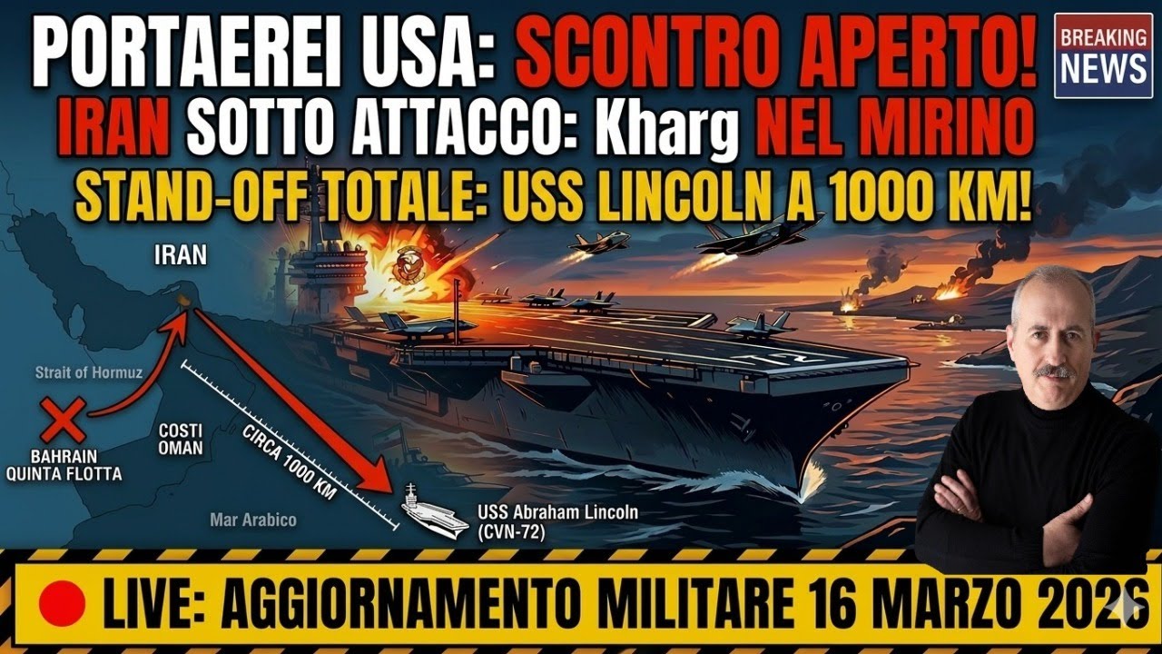 Stand -off per la Lincoln spostata a circa 1000 km dalle coste dell'Iran, Trump nel marasma completo