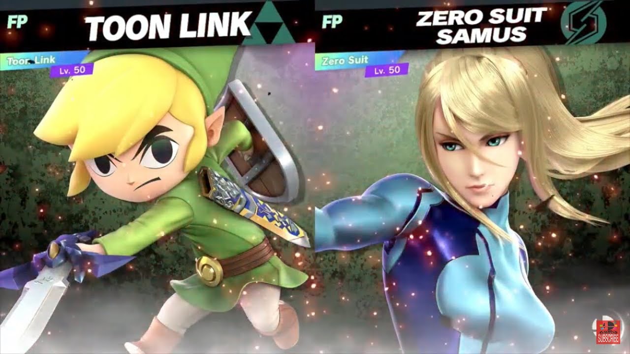 Super Smash Bros Ultimate Amiibo Fights  – Toon Link vs the World #29 Toon Link vs Zero Suit
