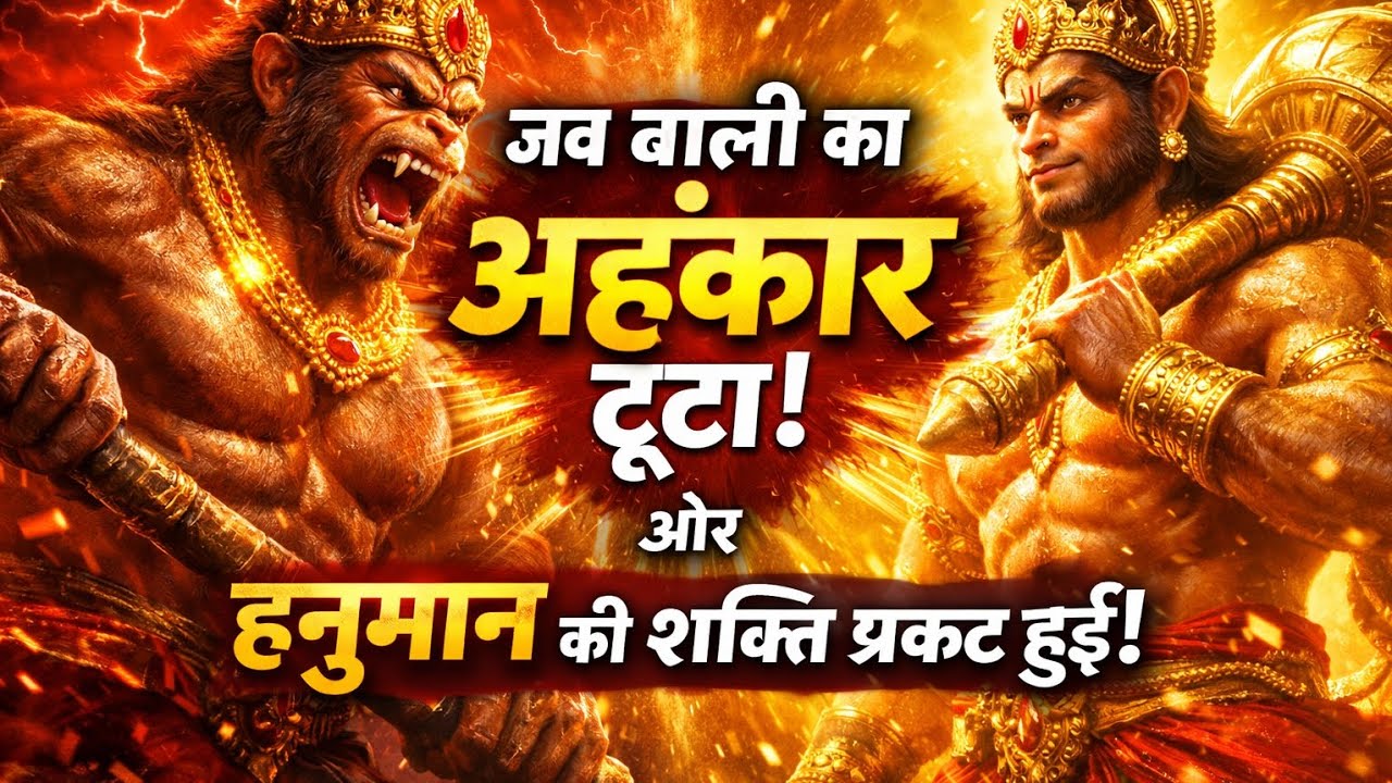 जब बाली का अहंकार टूटा और हनुमान की शक्ति प्रकट हुई