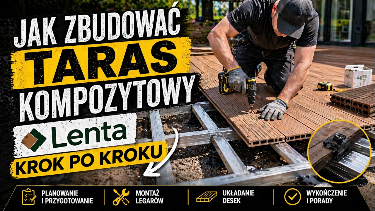 Jak zbudować taras kompozytowy Lenta - krok po kroku