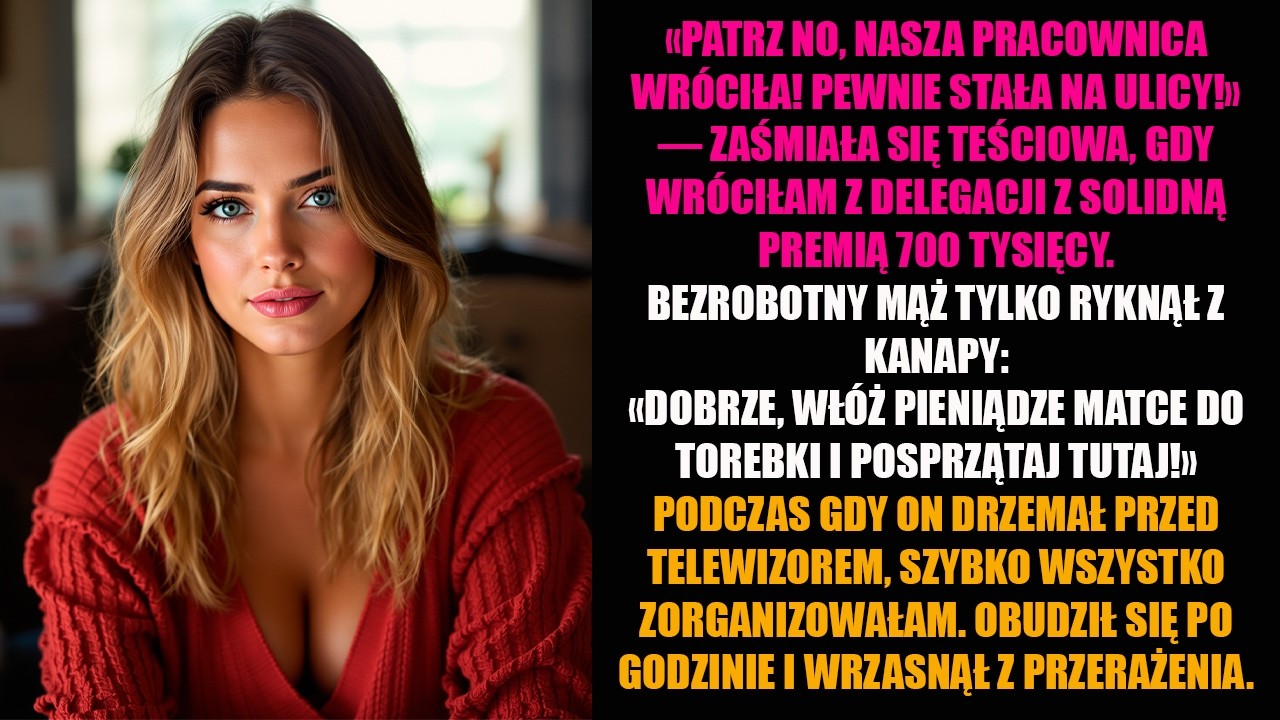 «PATRZ NO, NASZA PRACOWNICA WRÓCIŁA! PEWNIE STAŁA NA ULICY!» — ZAŚMIAŁA SIĘ TEŚCIOWA, GDY WRÓCIŁAM..
