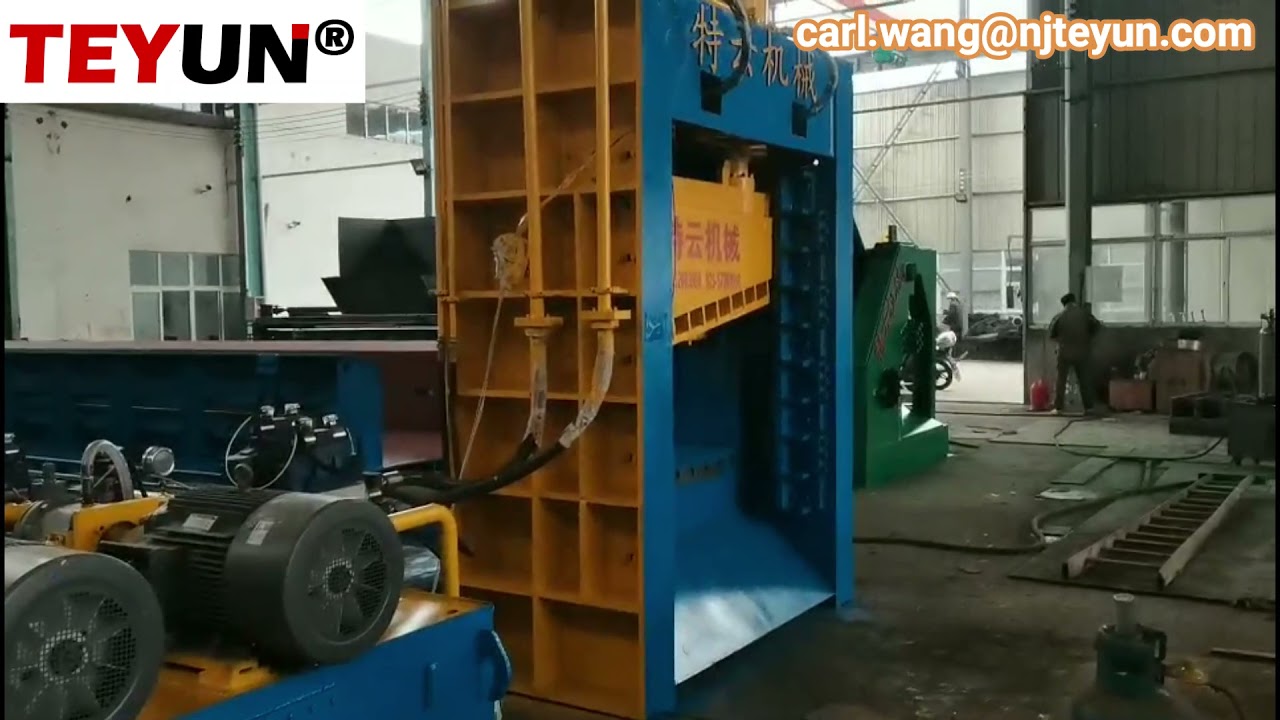 Automatic gantry shearing machine for cutting waste metal/gantry shear for metal scraps/metal cutter