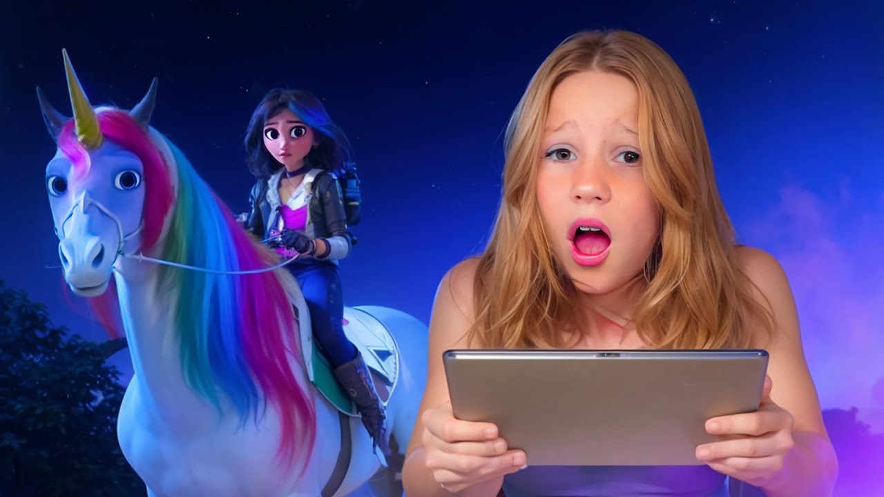 Nastya entkomme mit Hilfe der Einhorn-Akademie aus dem Labyrinth