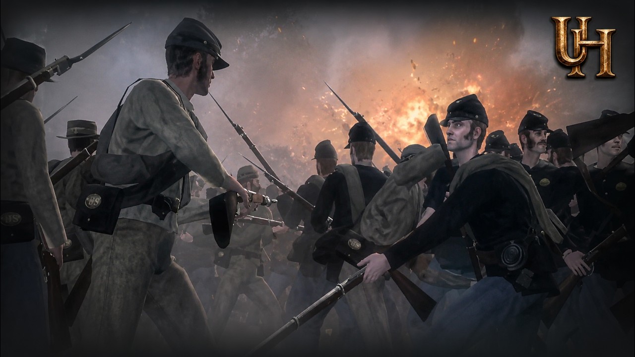 Battle of Antietam 1862 - Assaults on the Sunken Road - | Historical Cinematic Battle