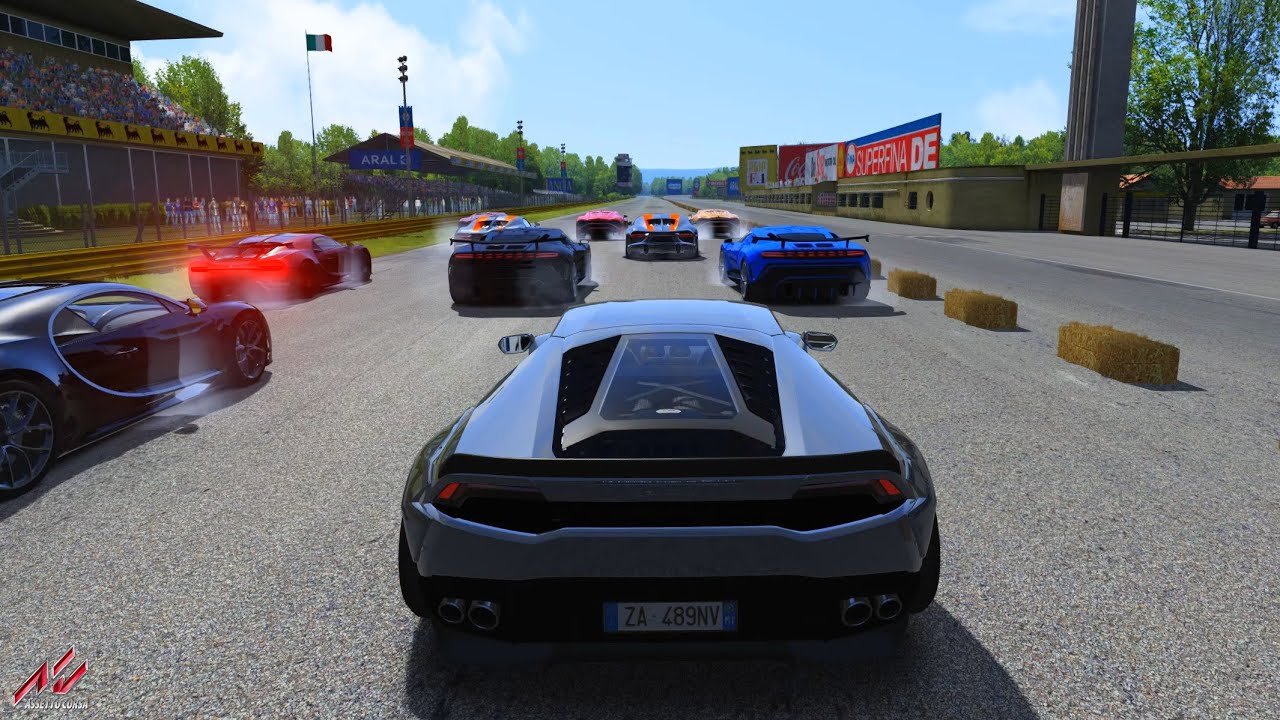 Lamborghini Huracan (2000hp) vs. Bugatti - Assetto Corsa