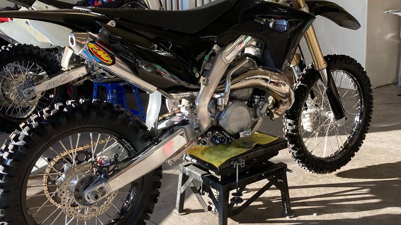 2018  HONDA CR 500 2 STROKE BUILD. NEW DECOMPRESSION HEAD AND FIRTS START UP