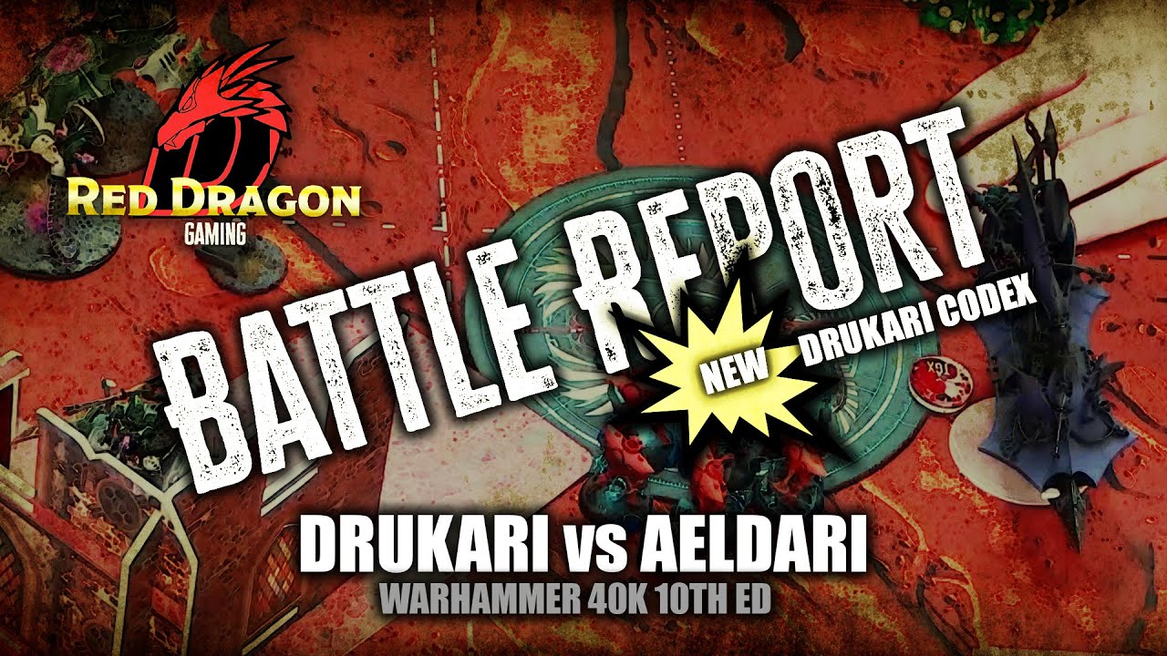 Aeldari Vs Drukari With Skari Warhammer 40k battle report