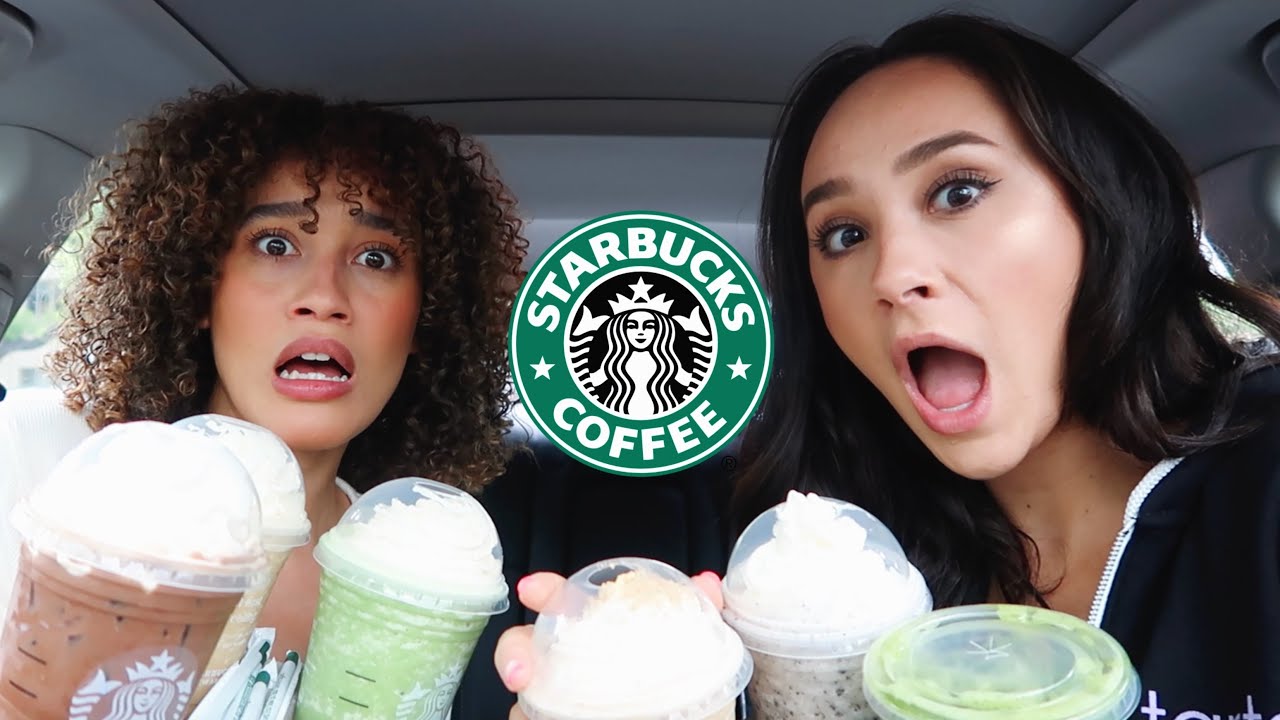 Trying my subscribers CRAZY Starbucks drinks!