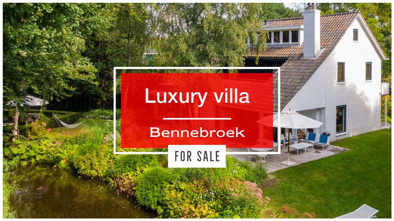 Magnificent luxury villa, designed by architect Grand & Johnson in Bennebroek for sale