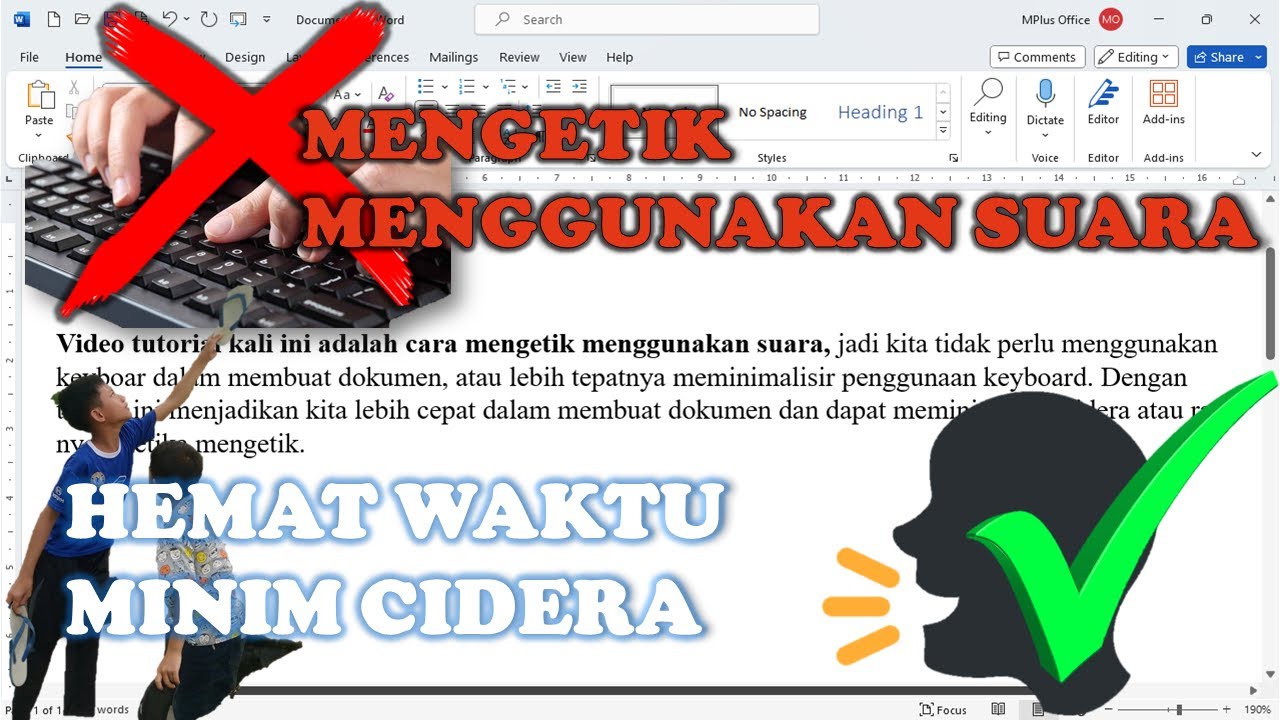 Cara Mengetik Menggunakan Suara ||  Suara Menjadi Text ||  jcy1