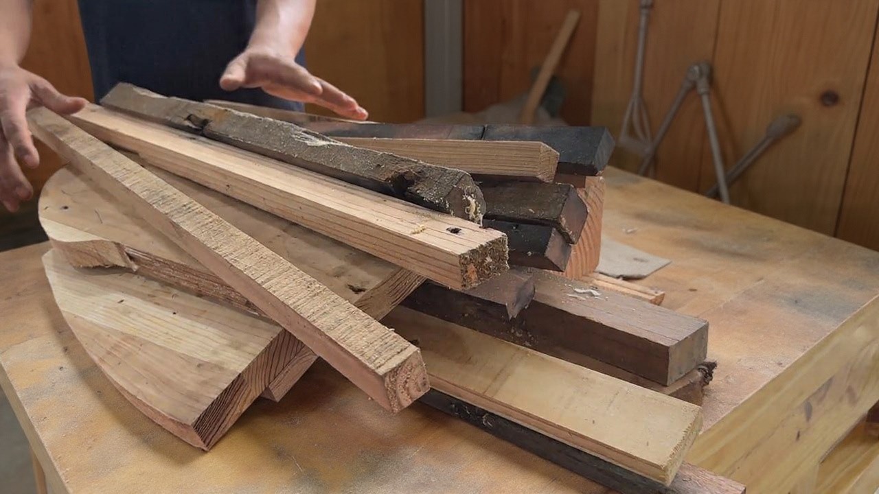 You Won't Believe How This Lounge Chair Was Built From Scrap Wood!
