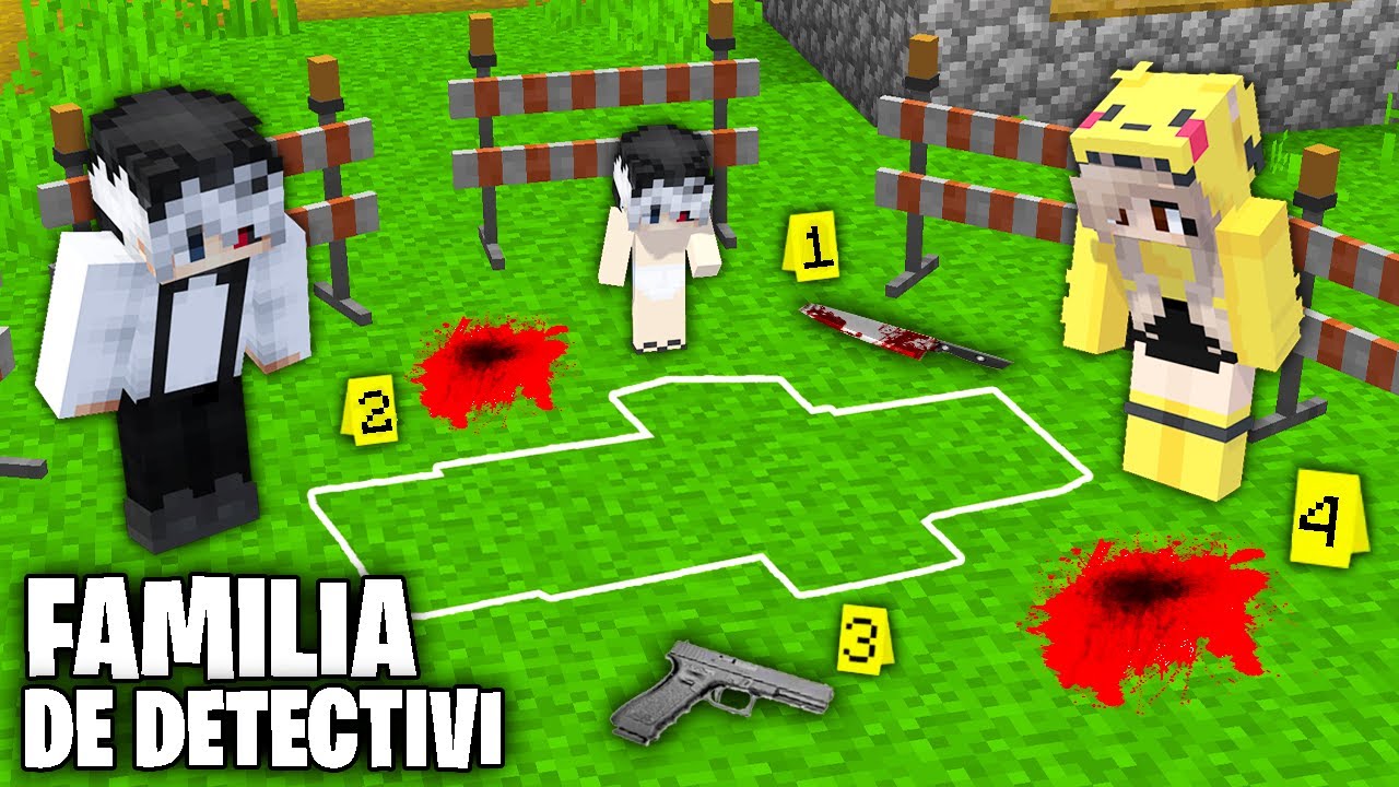 Eu cu FAMILIA MEA Am Gasit CASA SECRETA a CRIMINALULUI din MINECRAFT!
