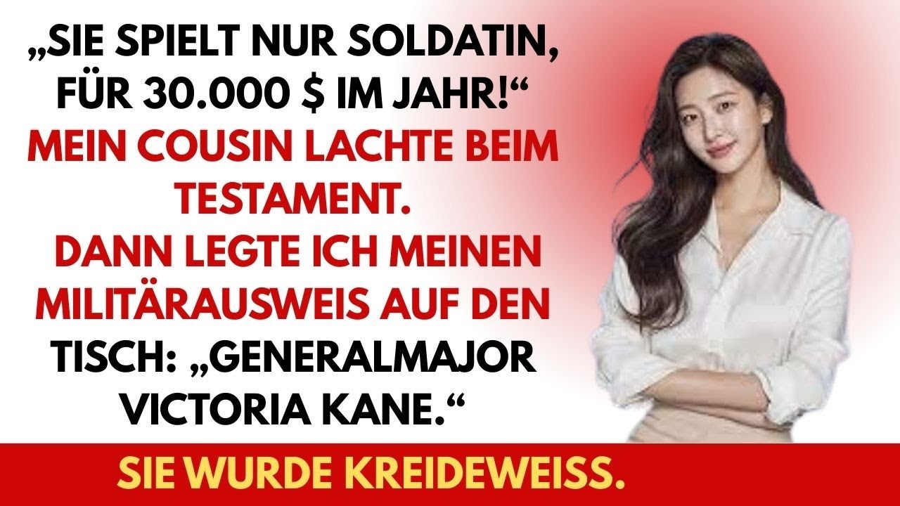 „Sie spielt nur Soldatin“, lachte mein Cousin. Ich legte meinen Ausweis auf den Tisch: „General.“