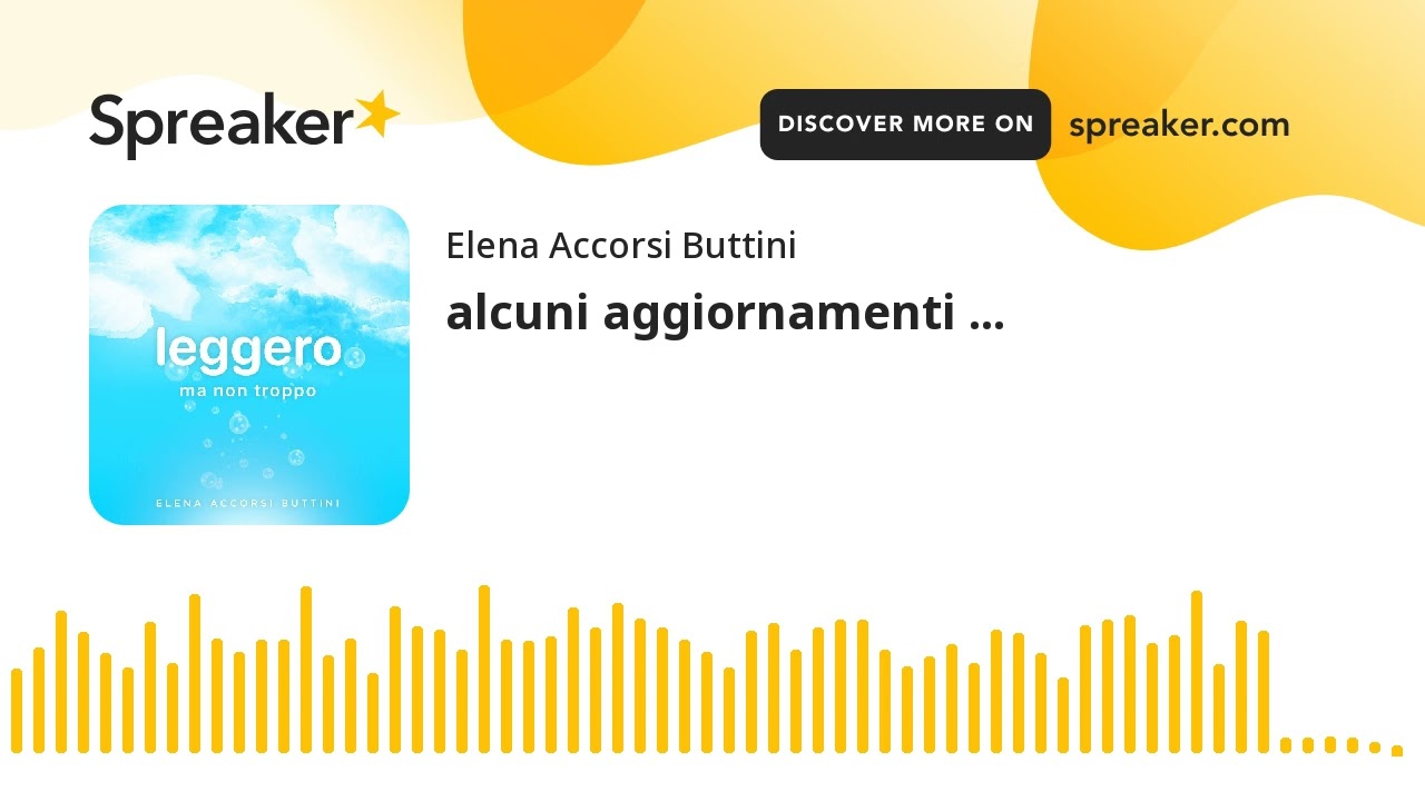 alcuni aggiornamenti ...