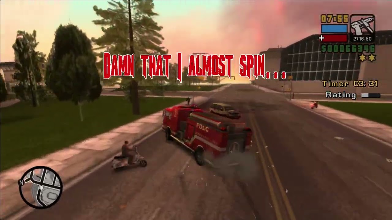 GTA Liberty City Stories Best Moments 3: THE C / KARMAGEDDON FIRE TRUCK MASSACRE!