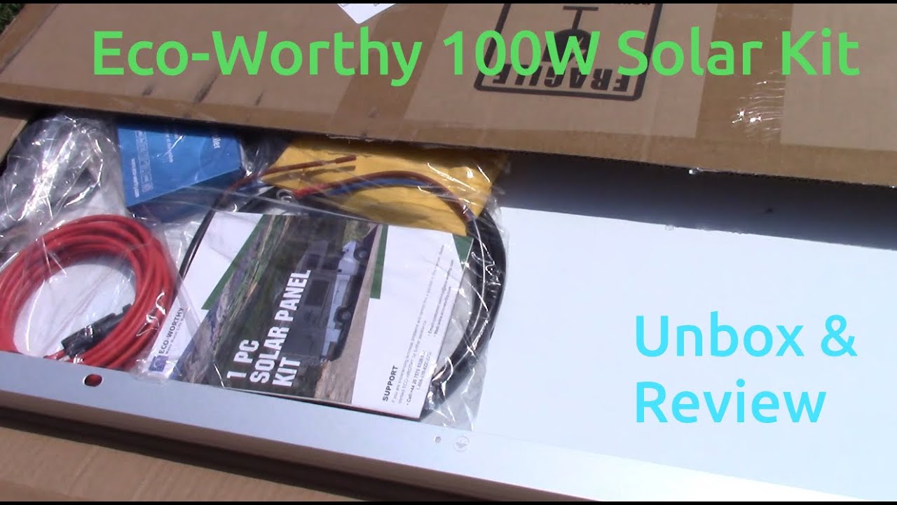 $68 Bargain! Eco-Worthy 100W Solar Kit - Unbox & Review
