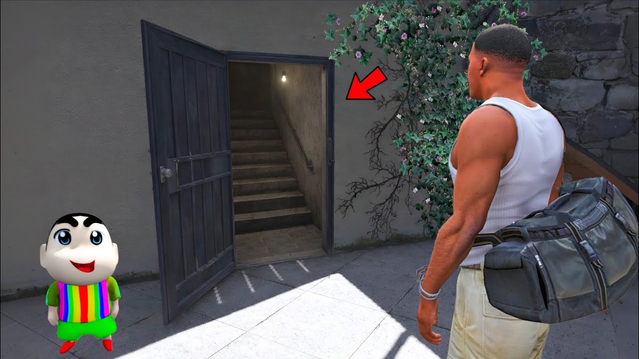 FRANKLIN FOUND A SECRET BASE NEAR CHOP'S HOUSE IN GTA 5