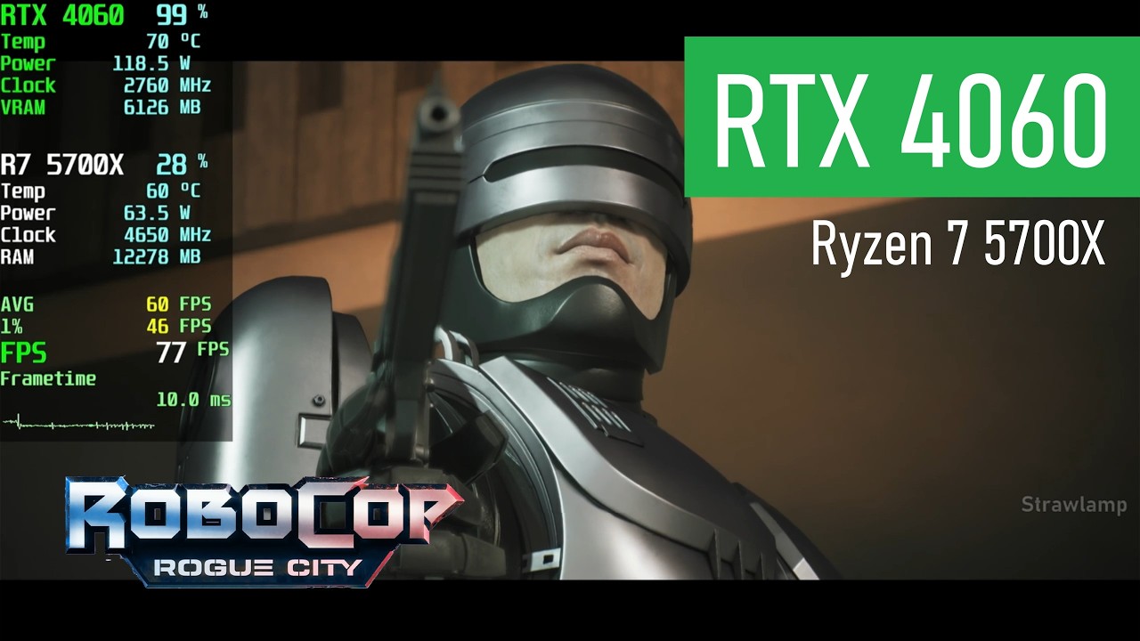 RoboCop: Rogue City | RTX 4060 8GB | Ryzen 7 5700X
