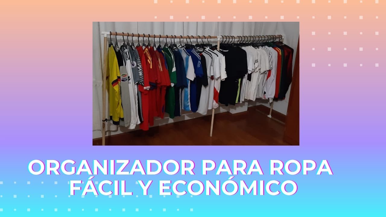 ORGANIZADOR PARA ROPA FACIL Y ECONOMICO/ manualidaes y decoracion en casa con Gabi