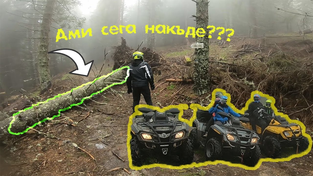 ДЪЖД/ПАДНАЛИ ДЪРВЕТА, ТРИОНИ И КАЛ/ОФРОУД ПРИКЛЮЧЕНИЯ