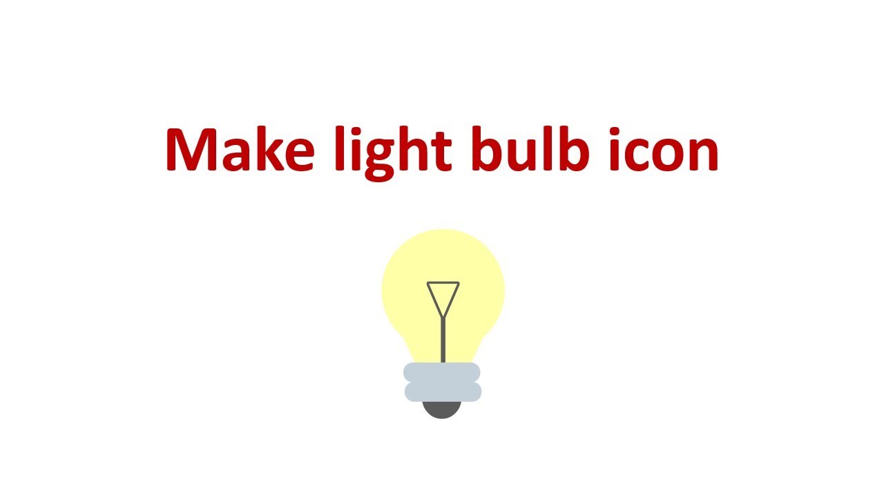 Make light bulb icon (Gravit)
