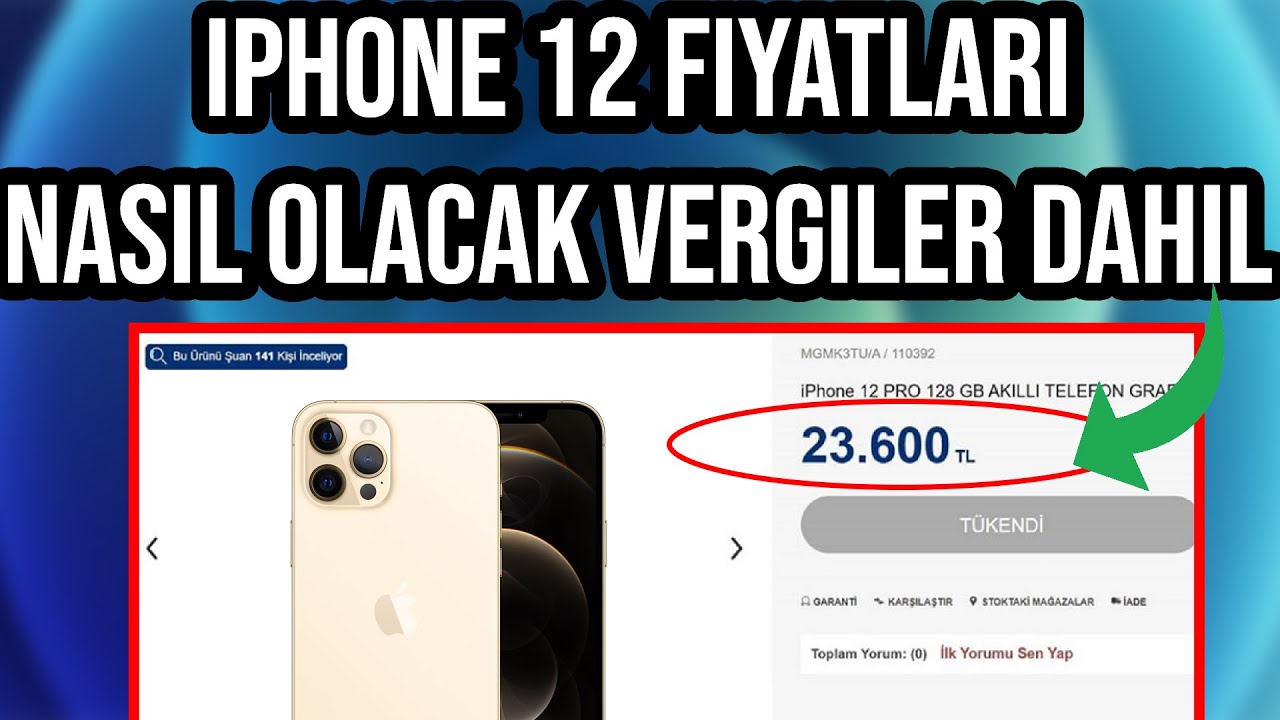 iPhone 12 Fiyat !