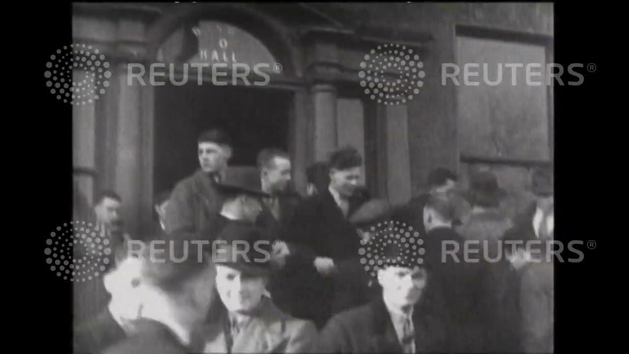 1935 IRELAND: Transport strike in Dublin