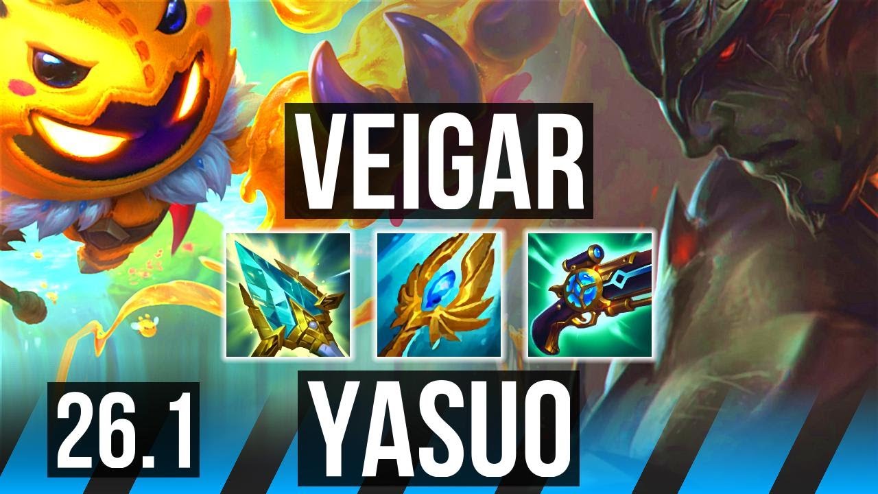 VEIGAR vs YASUO (MID) | Good KDA: 14/1/6 | EUW Diamond | 26.1