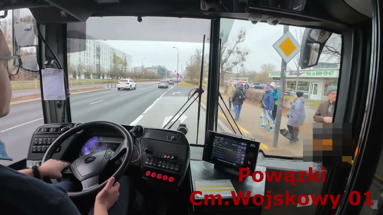 Przejazd Linią 180 Mza Warszawa Chomiczówka - Wilanów
