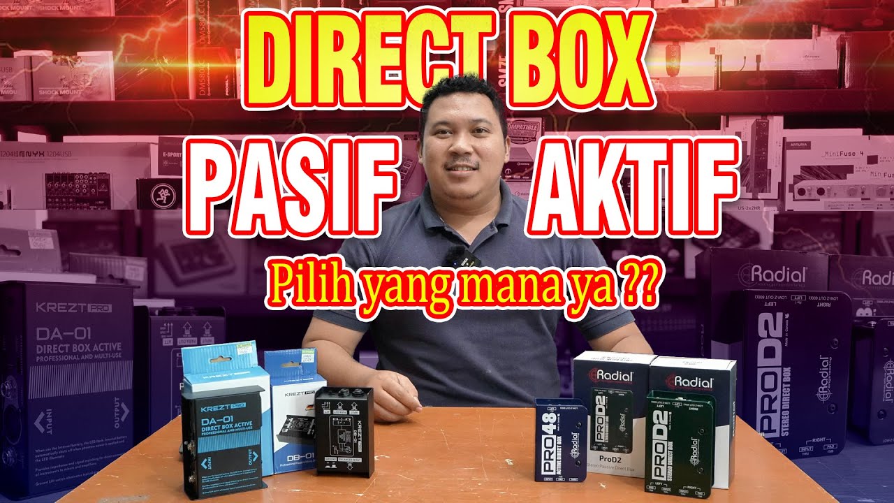 DIJAMIN GAK PERLU BINGGUNG LAGI PILIH DIRECT BOX AKTIF ATAU PASIF | Review DiBOX Krezt, Radial