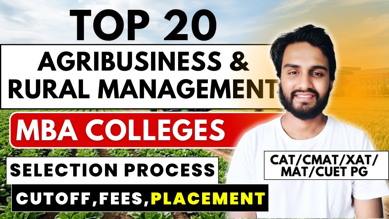 Top 20 MBA Colleges in Agribusiness & Rural Management | Best ROI🔥CAT/CMAT/XAT/MAT/CUET PG