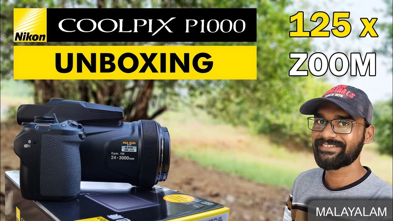 Unboxing Nikon P1000 | 125x 3000mm Zoom Camera | Birding Camera | Malayalam | Vlogoskie e1p1