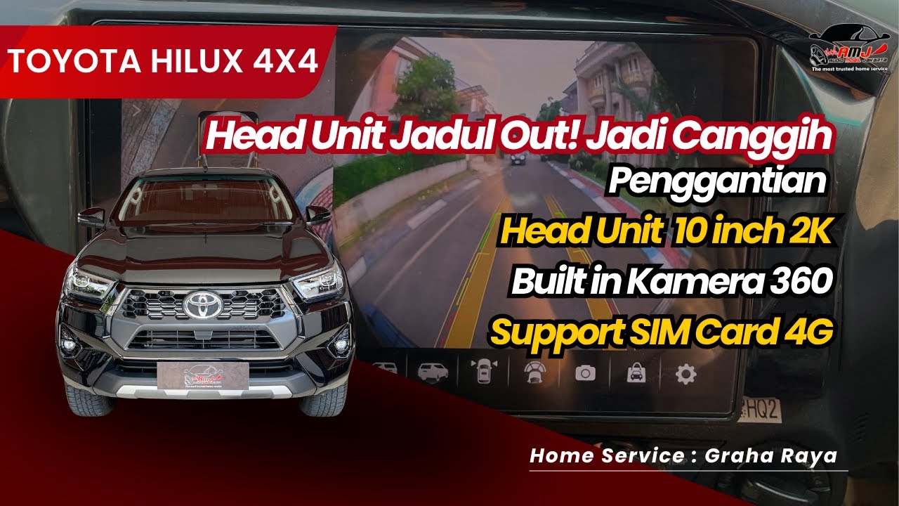 Toyota Hilux Head Unitnya Jadul! Ganti Head Unit Canggih!