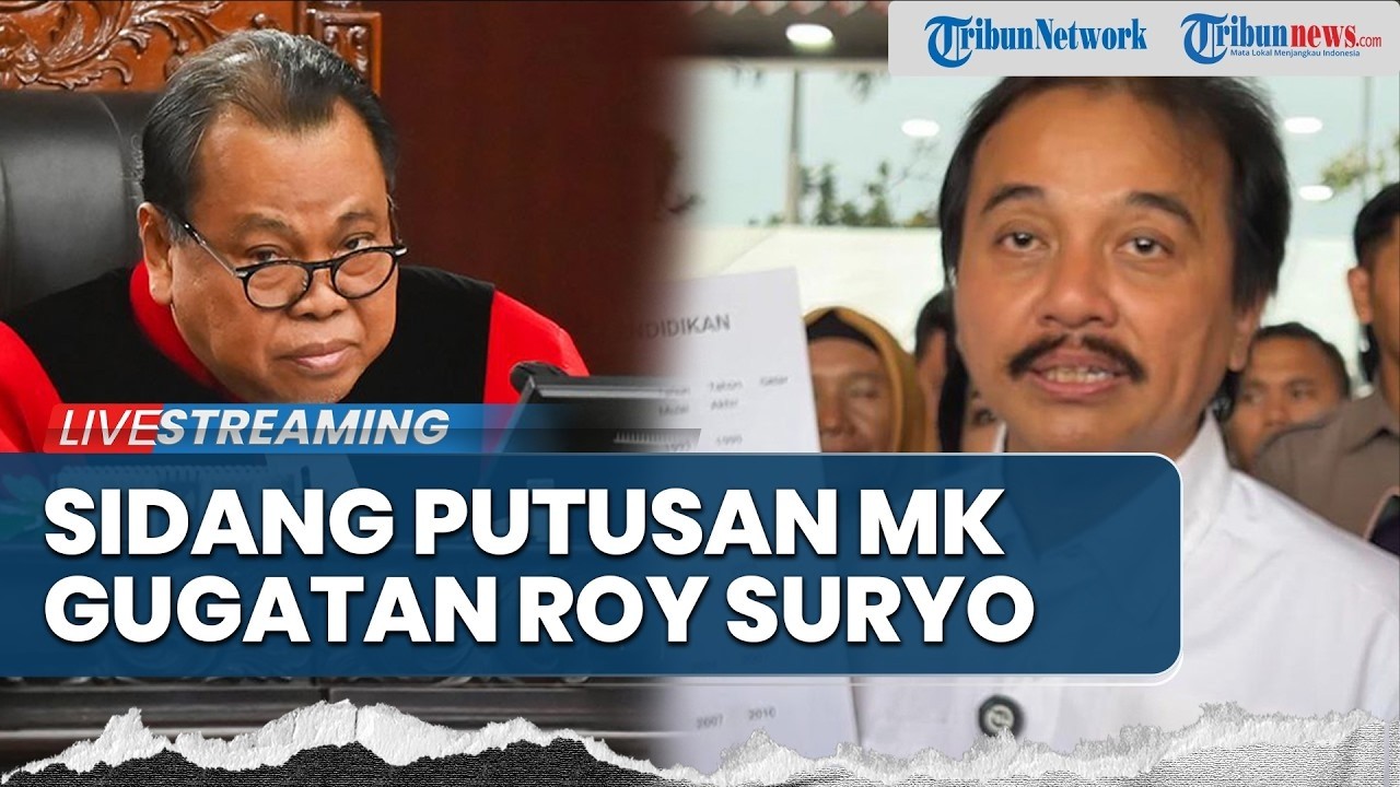 🔴LIVE: MK Bacakan Putusan Uji Materi Gugatan Roy Suryo, Ini Hasilnya!