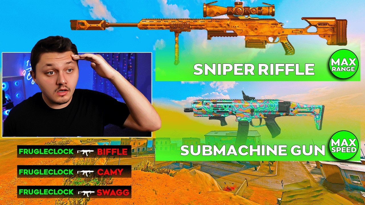 MAX RANGE Sniper + MAX SPEED SMG is BROKEN 😳